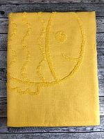 Пляжное полотенце BALIK 100% хлопок (90*150) желтый модель рыбка