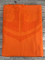 Пляжное полотенце CAPA 100% хлопок (90*150) оранжевый якорь