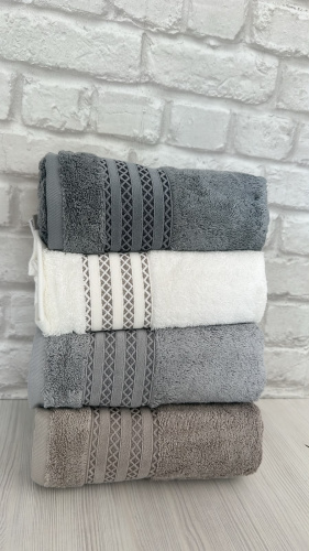 Полотенце Pupilla CARDİN (4 шт.) хлопок (50*90)