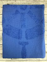 Пляжное полотенце DUMEN 100% хлопок (90*150) синий штурвал