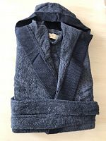 Махровые халаты PUPILLA хлопок синий XL