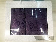 Набор полотенец EFOR из 2х пр. FLOSLU YAPRAK (50*90,70*140) лиловый lila