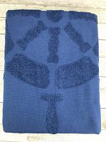Пляжное полотенце DUMEN 100% хлопок (90*150) темно-синий штурвал