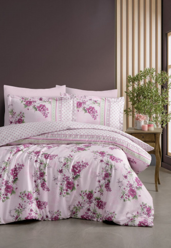 КПБ Ecosse SATIN DOUBLE (FIENZA PEMBE) 160*220 семейный