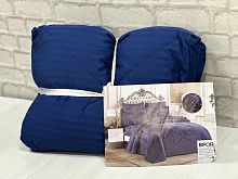 КПБ EFOR SATIN LACIVERT 1,5 с одеялом темно-синий