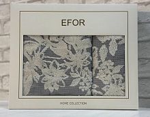 Набро полотенец EFOR из 2-х предметов (50*90.70*140) модель роза (серый) GRI
