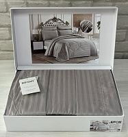 КПБ EFOR STRIPE SATIN A-01 светло-серый (коробка)
