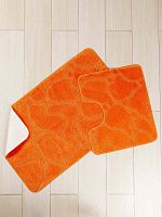 Набор ковриков 2-х пр. для ванны туалета (60*50/60*100) KRUG оранжевый