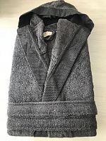 Махровые халаты PUPILLA хлопок темно-серый L